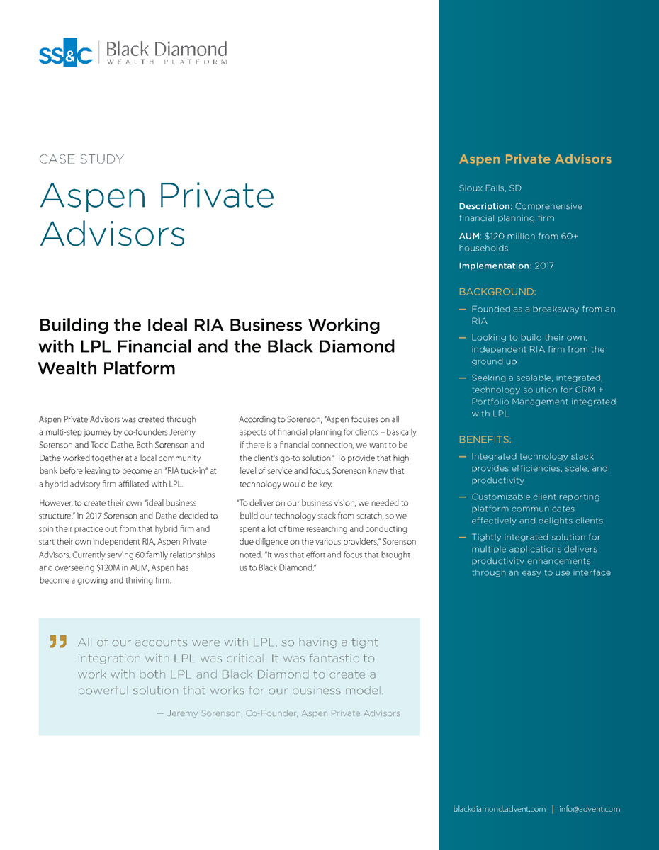 LPL + BD Case Study: Aspen Private Advisors