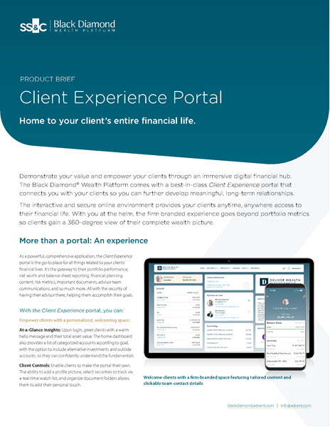 Client Experience Product Brief