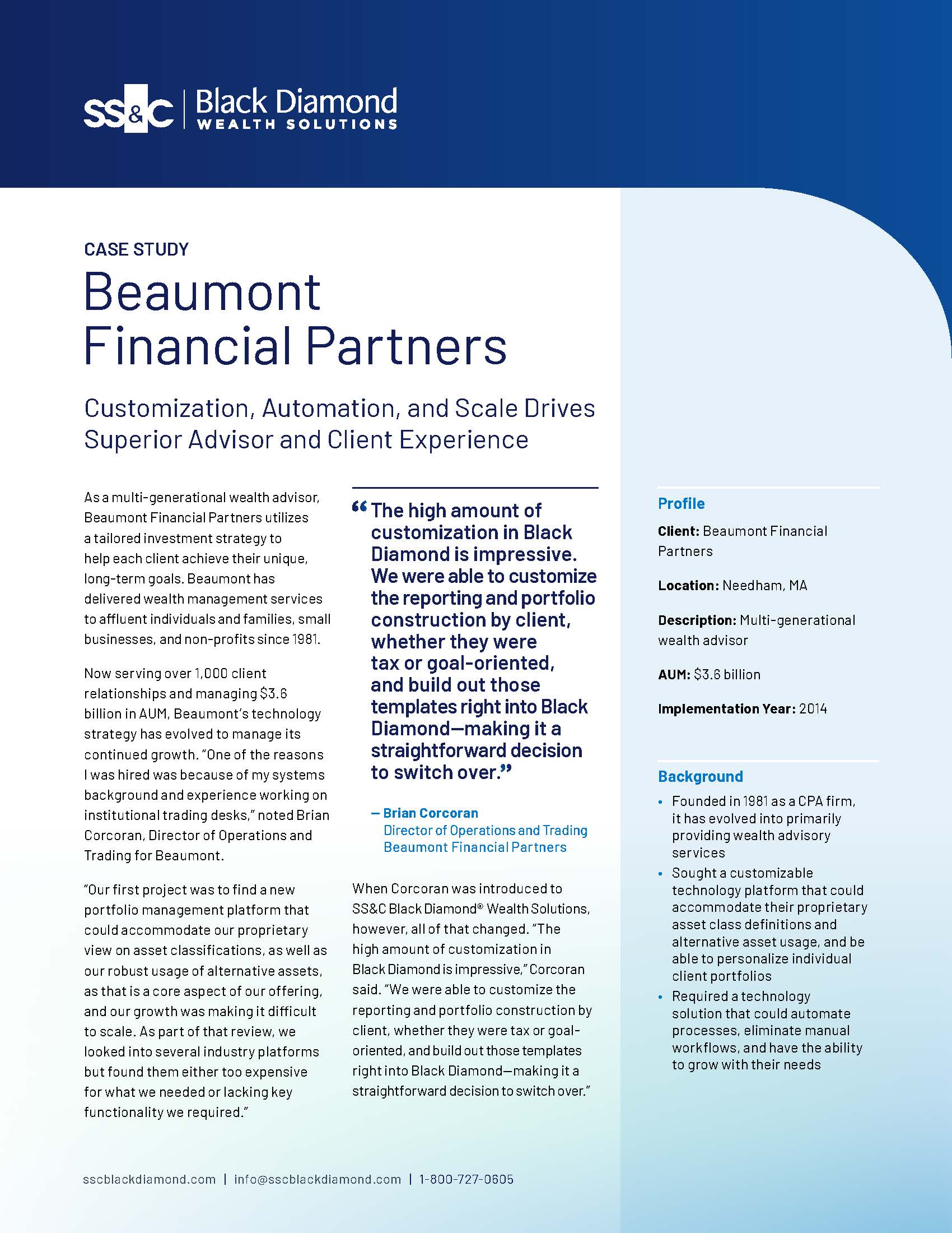 Beaumont Financial Partners Case Study