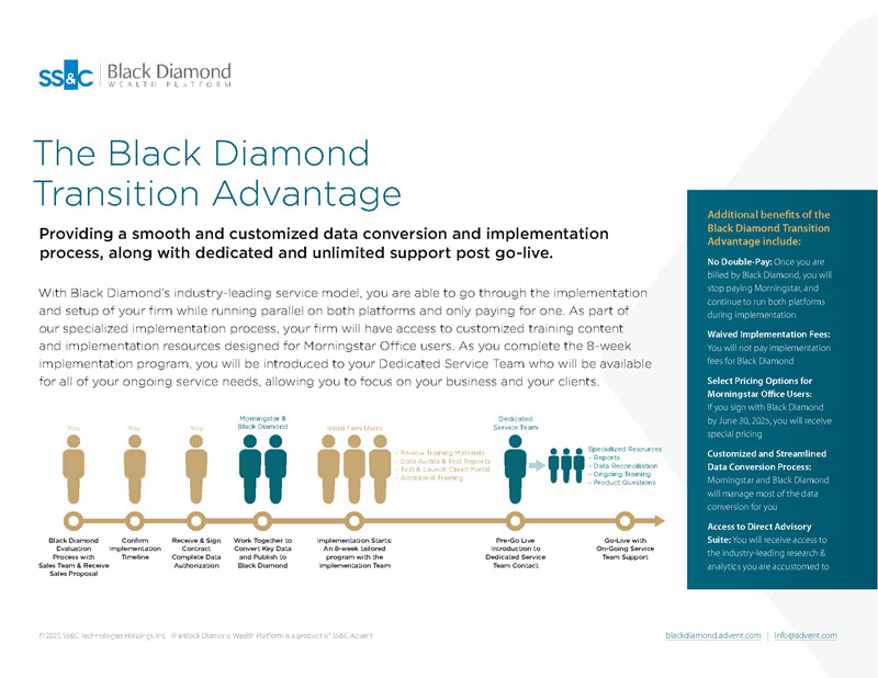 The Black Diamond Transition Advantage