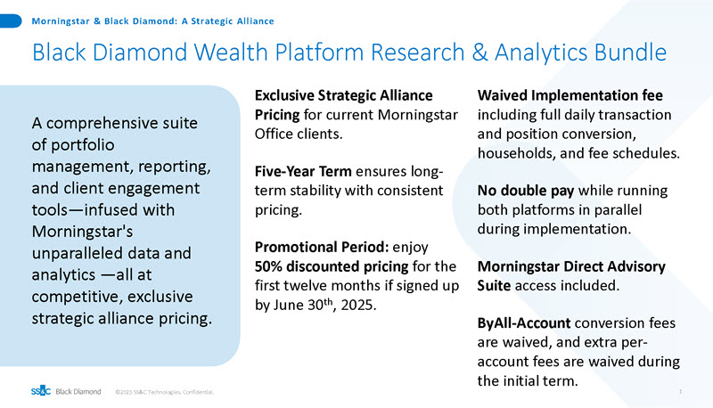 Black Diamond Wealth Platform Research & Analytics Bundle