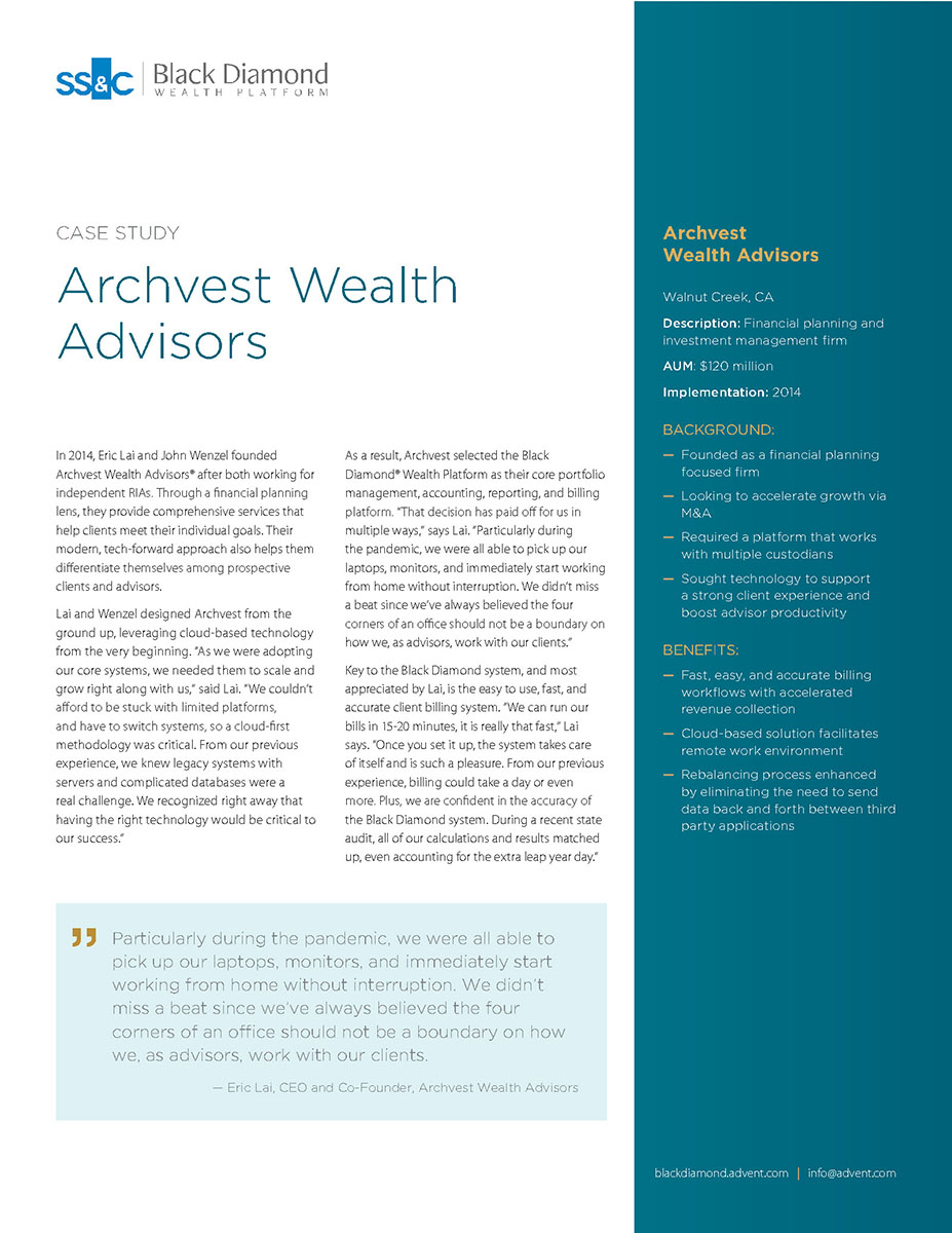Archvest Wealth Advisors Case Study
